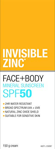 Nevidljivi cink - lice + tijelo krema za sunčanjePFF 50 UVA - UVB