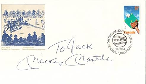 Mickey Mantle potpisao je JSA certificiranu kovertu s autogramom za Jack Autograph Mint -