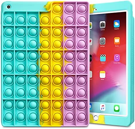 Za iPad 9. generaciju 2021, iPad 8. generacijski slučaj Mekani silikonski zaštitni poklopac, šareni iPad