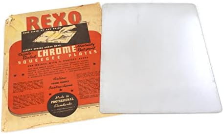 Vintage Rexo 10x14 inčni ogledalo završi Chrome Ferotype ploča