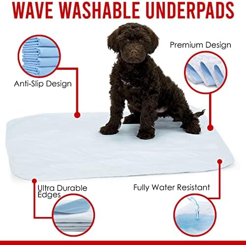 Val za višekratnu upotrebu za inkontinenciju velike vodootporne jastučiće za pranje, 34 x36,
