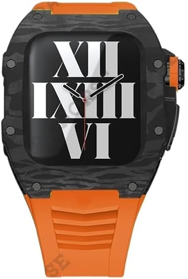 AEMALL Carbon Fiber Case Sport Mod Mod za Apple Watch Series 8 45 mm Lagani remen za IWatch 7 6 SE 5 4 Serija