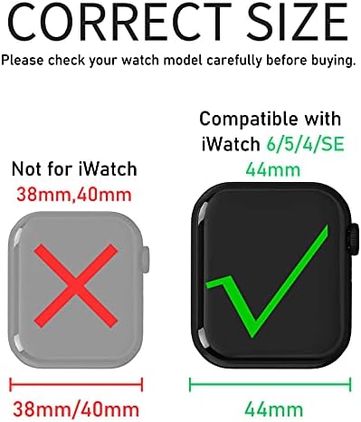Aupvite 2 Paket futrola Kompatibilan je sa Apple Watch series 6 SE serije 5 Series 4 44mm Kućište sa ugrađenim
