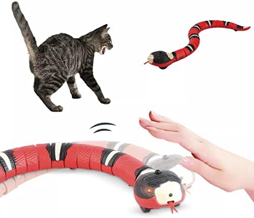 Bonitatshop Smart Cute Sensing Interaktivne mačke igračke Automatske Eletronske zmije Cat teasering