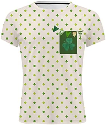Cggmvcg St Patricks Day Shirt žene žene Casual štampani kratkim rukavima T-shirt Top zeleni