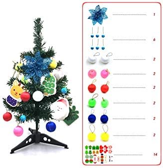 Božićno stablo Stollop Mini božićno stablo set zvijezda kroja i viseći ukrasi za DIY božićni ukras