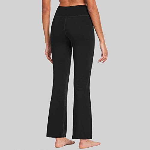 Qvkarw ženske hlače za jogu visokog struka sa vezicama široke trenirke za noge s džepovima labave Lounge