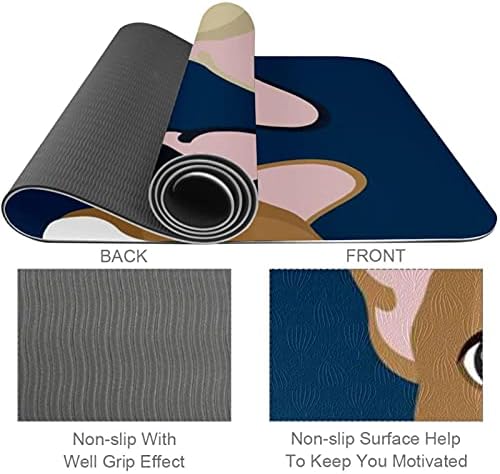 Siebzeh Bulldog Heads Premium Thick Yoga Mat Eco Friendly Rubber Health & amp; fitnes Non Slip Mat za