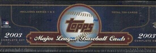 Set tvornice bejzbol maloprodaje 2003. godine za 2003. godinu - hokejske kartice u obliku ploča