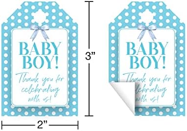 Oznake tuširanja za bebe Boy Hvala na proslavi, 50 brojeva