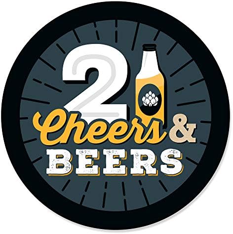 Velika tačka sreće navijači i piva do 21 godinu - 21. rođendanske partijske naljepnice - 24 broja
