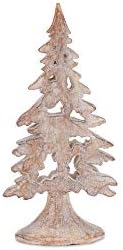 Figurina melroze, drveni božićni drvce akcent, elegancija božićna ukrasna stolna smola, set od 2