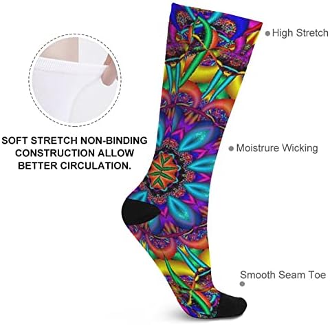 Šarene zmijske kože tiskane boje podudarajuće čarape atletski kolena visoke čarape za žene muškarci