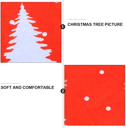 Doitool Red Plaid Tree suknja Božićna suknja 84cm Xmas Tree Santa suknja za odmor za Xmas Holiday Party