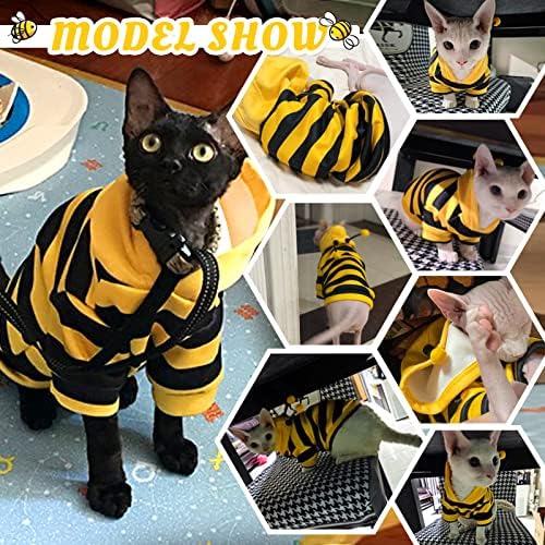 Bonaweite Sphynx odjeća za mačke medonosni džemperi za mačke bez dlake topli pulover za mačiće,