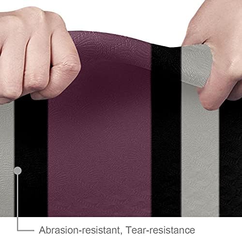 6mm Extra Thick Yoga Mat, Stripe lanci Print Eco-Friendly TPE vježbe Mats Pilates Mat sa za
