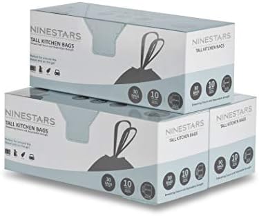 Ninesteras NSTB-3-30 Ekstra jaka bijela kašika za smeće sa zatvaračem za crtanje, 3 gal. /