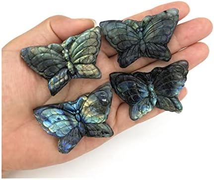 Suweile jjst 1 kom Prirodna labradoritetni leptir ručno izrađene kristalne životinjske dragulje