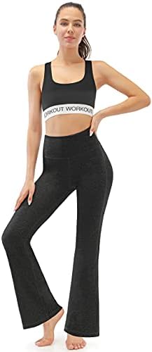 AFITNE ženske bootcut joga hlače sa džepovima, visoki struk Workout Bootleg joga hlače Tummy Control