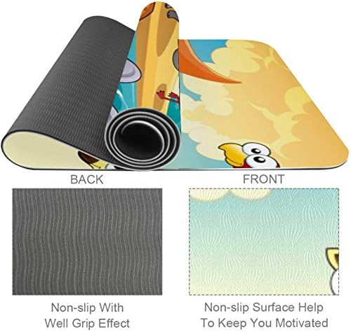 Siebzeh Savannah životinja Premium debeli Yoga Mat Eco Friendly gumeni zdravlje & amp; fitnes non Slip