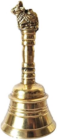 Guru Jee ™ Brass Ganrti Nandi Ghanti Mala ručna zvona Glazbeni zvuk Jingle Ganti Bell za Puja