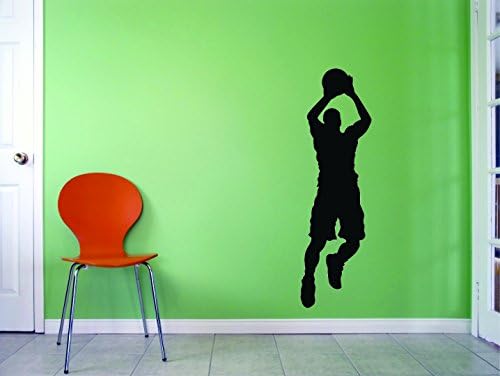 Naljepnica - Peel & amp; stick zidna naljepnica : košarkaš Sports Home Decor slika Art veličina: 14 inča