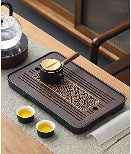 Tea ladica 14 * 10 inča -bamboo kungfu čaj set za posluživanje čaja sa odvodom i skladištem vode