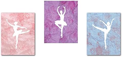 Ballerina Decor 08x10 inčni print, baletna plesačica, balerina silueta, zidno umetnicke otiske,