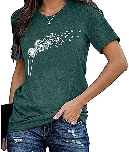 Majice za žene 2023 ženska majica u boji pamuk Pull Frame kratki rukav labava ljetna Ležerna ljetna