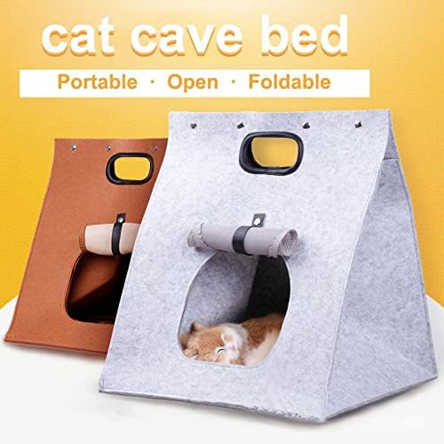 LSDZSWCYY prijenosni kreveti za mačke na otvorenom pećina za mačke, modna torba za nošenje mačaka za ured,posao,sklopivi