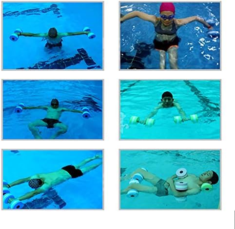 BigBoss Sports Aquatic Exercise bučice Aqua Fitness Barbells Vježba ručni barovi-Set od 2-za vodeni aerobik