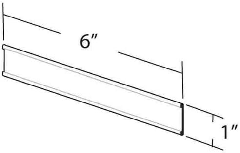Azar prikazuje 6-inčnu širinu od 6 inča sa 1 inčnim lepljivim natpisom na nazivu na nazivu 10 paketa