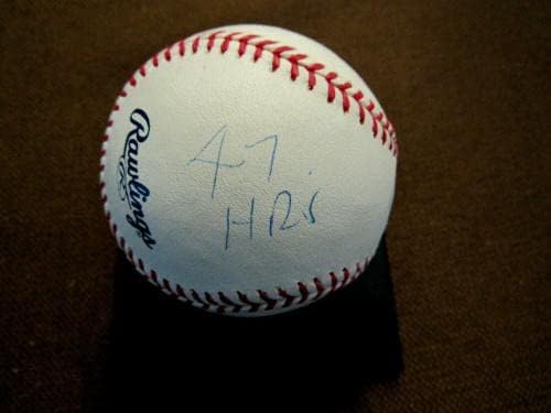 Ernie banke MVP 1958 Chicago Cubs Hof Stat potpisan auto OML bejzbol JSA Ljepota - autogramirani bejzbol