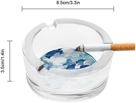 Pepeljare za cigarete Dan Dan Elements uzorak Kristalno stakleno pepeo za pušenje Ashtray držač