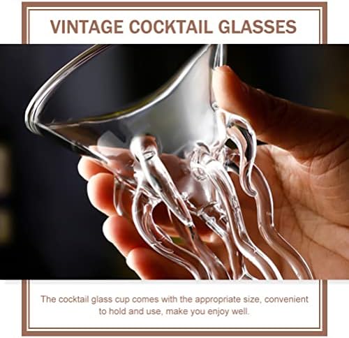 Cabilock Champagnesne Glass Coctopus Cocktail Glass Coctail Glass Goblet Exquisite hobotnice staklene