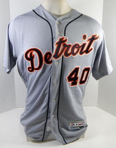 2018 Detroit Tigers Sergio Alcantara 40 Igra Izdana siva Jersey 46 DP20489 - Igra Polovni mlb dresovi