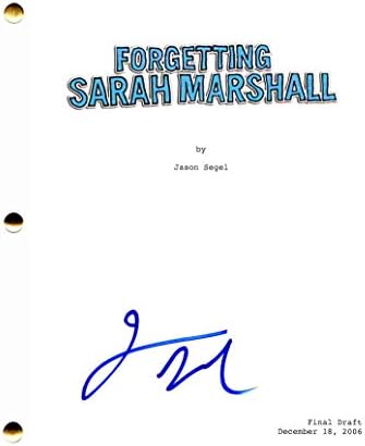 Jason Segel potpisan autogram - zaboravljajući Sarah Marshall Full Film Script - Kristen Bell,