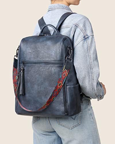 Fadeonska laptop ruksačka torbica za žene Veliki dizajner PU kožna torba za laptop, dame Kompjuterske