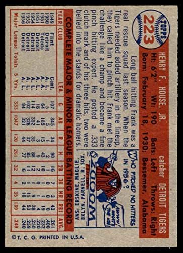 1957.Pod 223 Frank House Detroit Tigers Ex / MT Tigers