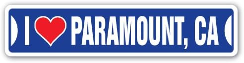 Volim Paramount, California Street potpisao sa ulicama CA gradska država američki zidni put Décor