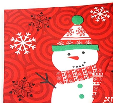 AMOSFUN CLISS-a Cleariance 20pcs / set Christmas Snowman Sapkins Prekrasni Xmas Sapkins za kućnu