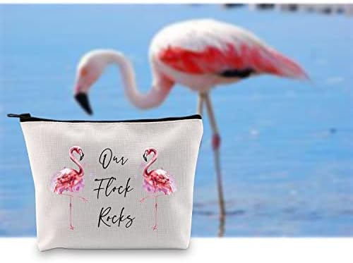 G2TUP FLAMINGO Ljubavnik Poklon Naše stado kamenje šminke za šminku Flamingo kozmetička torba