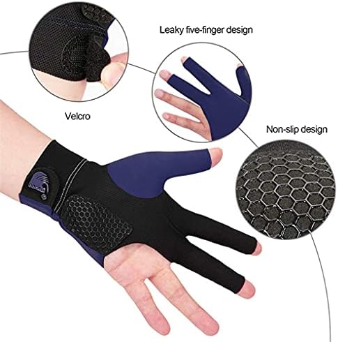 Visoke elastične resetirane biljarske rukavice za muškarce i žene 5 boja, profesionalni 3 prste tanke rukavice
