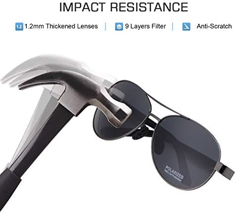 Taiqx7515 Polarizirane sunčane naočale UV zaštite sunčane naočale Unisex aluminijumske magnezijum Metalne