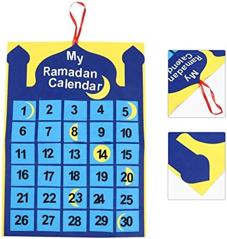 ABOOFAN 1 Pc za višekratnu upotrebu odbrojavanje Poster dekorativni Creative Ramadan Kalendar Party Favor