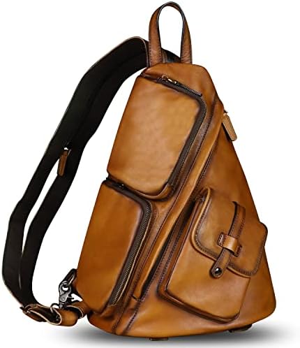 IVTG torba od prave kože Crossbody ležerni dnevni ruksak za planinarenje Vintage ručno rađena torba