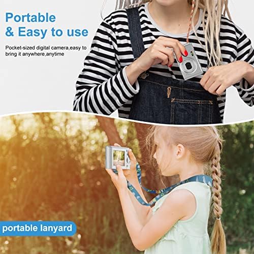 Digitalna kamera za djecu Dječaci Djevojčice odrasli, 1080p dječija kamera od 48MP sa SD karticom od 32