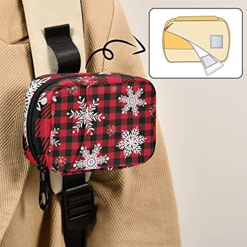Snowflakes Božićna tableta torbica za torbu Organizator tableta sa patentnim zatvaračem Prijenosni