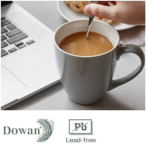 Dowan krigle kafe, šolje kafe od 6, 17 oz keramičke šalice kafe s ručkom, velika šolja za kavu