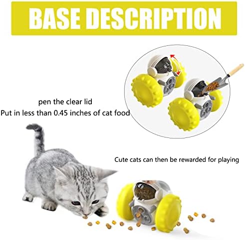 LFZHAN mačke igračke za unutrašnje mačke interaktivne spore hrane za puzzle igračke za mačke i male pse, poklon
